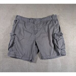 Foundry Shorts Mens 48 Gray 100% Cotton High Rise Cargo Pockets Hiking Outdoor